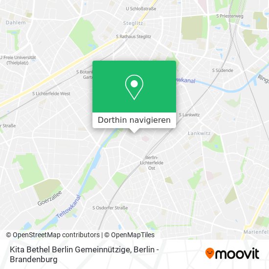 Kita Bethel Berlin Gemeinnützige Karte