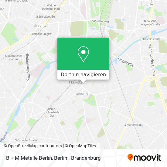 B + M Metalle Berlin Karte