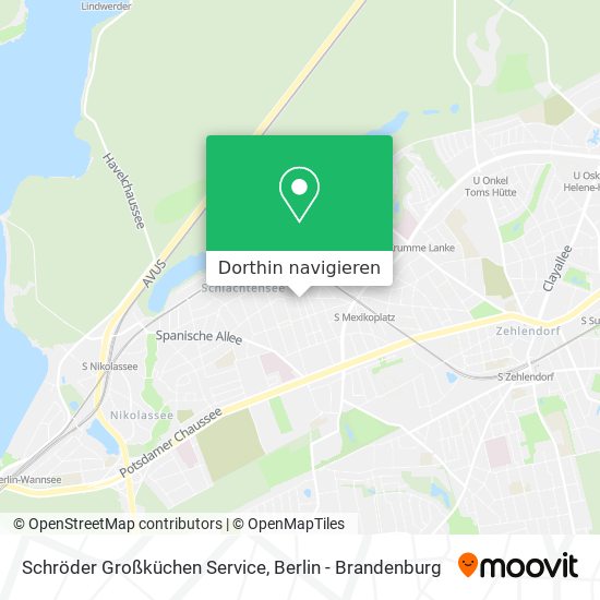 Schröder Großküchen Service Karte