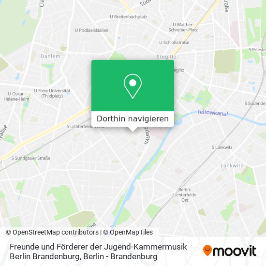 Freunde und Förderer der Jugend-Kammermusik Berlin Brandenburg Karte