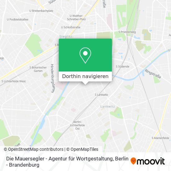 Die Mauersegler - Agentur für Wortgestaltung Karte