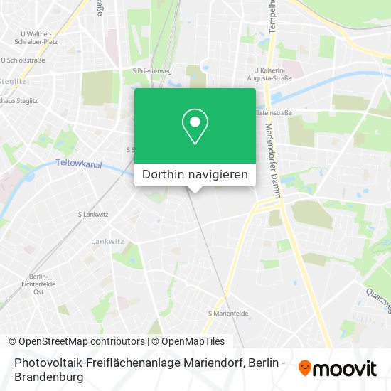 Photovoltaik-Freiflächenanlage Mariendorf Karte
