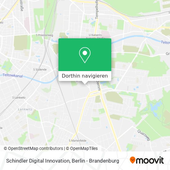 Schindler Digital Innovation Karte