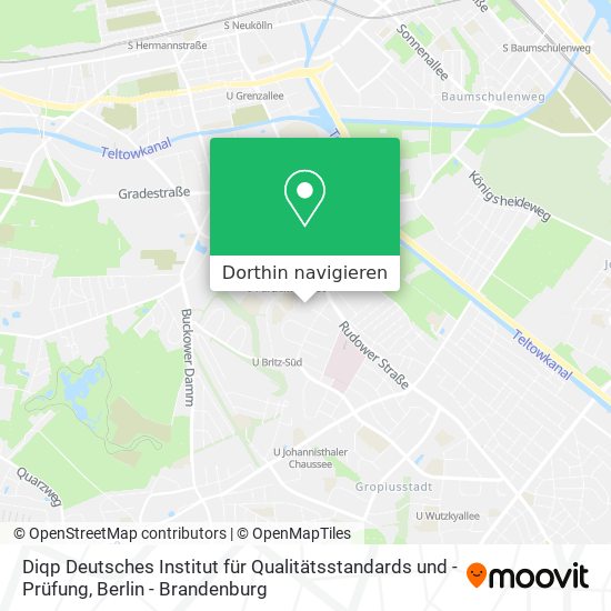 Diqp Deutsches Institut für Qualitätsstandards und -Prüfung Karte