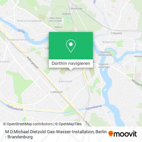 M.D.Michael Dietzold Gas-Wasser-Installation Karte