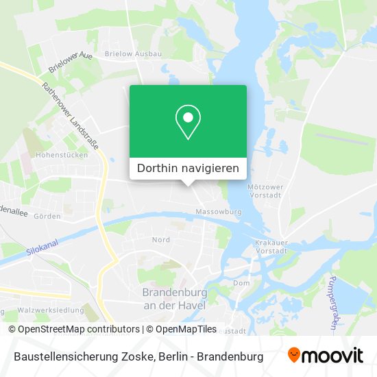 Baustellensicherung Zoske Karte