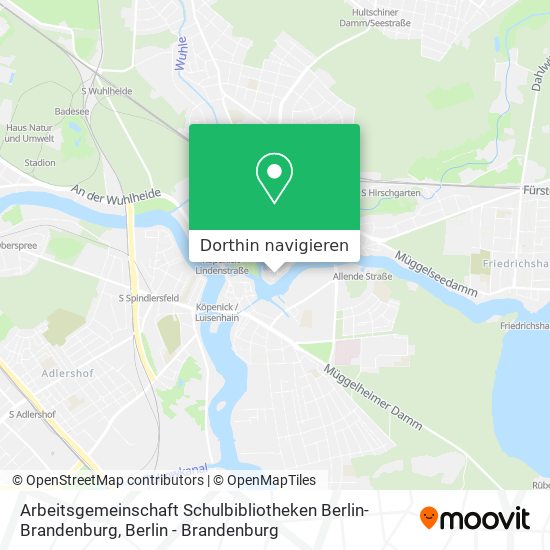 Arbeitsgemeinschaft Schulbibliotheken Berlin-Brandenburg Karte