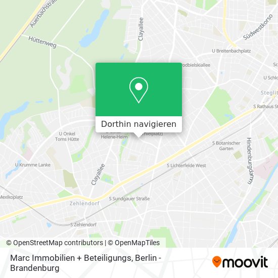 Marc Immobilien + Beteiligungs Karte