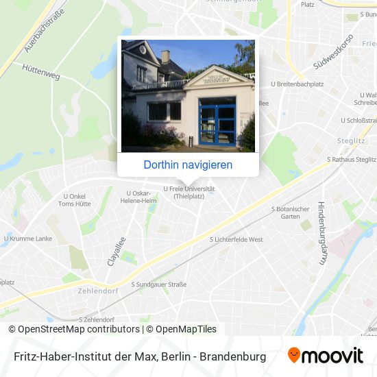 Fritz-Haber-Institut der Max Karte