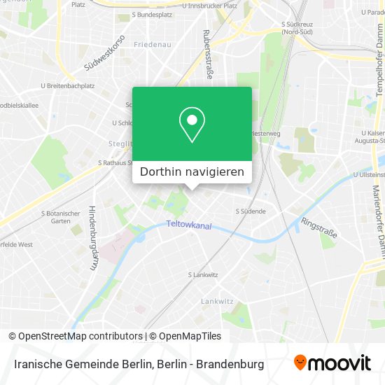 Iranische Gemeinde Berlin Karte