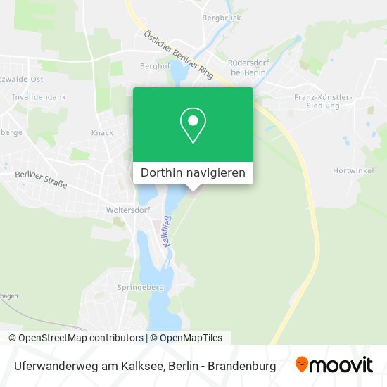 Uferwanderweg am Kalksee Karte