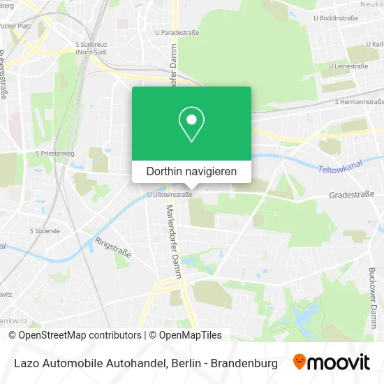 Lazo Automobile Autohandel Karte