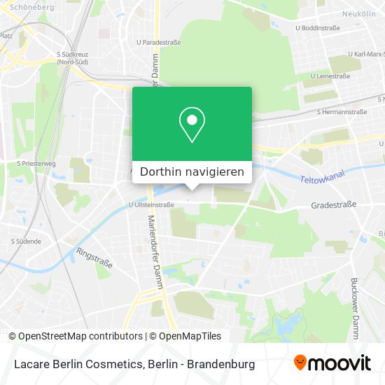 Lacare Berlin Cosmetics Karte