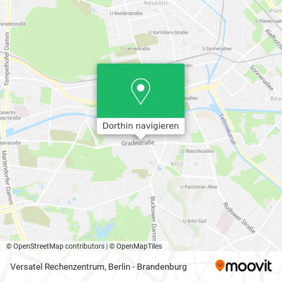 Versatel Rechenzentrum Karte