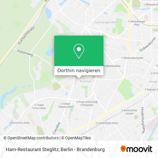 Ham-Restaurant Steglitz Karte