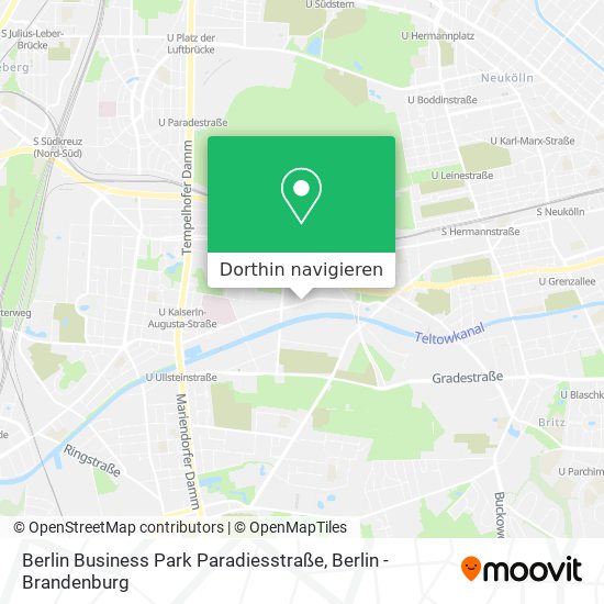 Berlin Business Park Paradiesstraße Karte