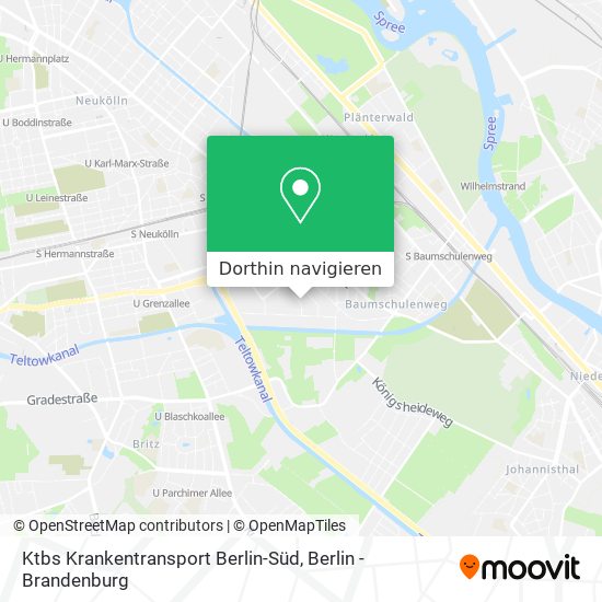 Ktbs Krankentransport Berlin-Süd Karte