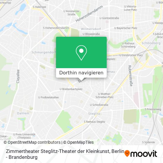 Zimmertheater Steglitz-Theater der Kleinkunst Karte