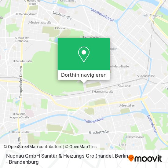 Nupnau GmbH Sanitär & Heizungs Großhandel Karte