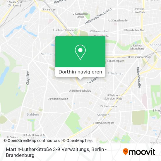 Martin-Luther-Straße 3-9 Verwaltungs Karte