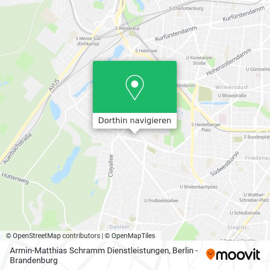 Armin-Matthias Schramm Dienstleistungen Karte