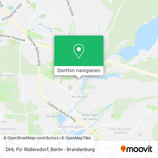 DHL Pz- Rüdersdorf Karte