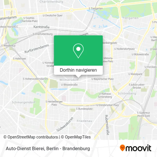 Auto-Dienst Bierei Karte