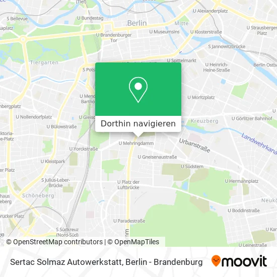 Sertac Solmaz Autowerkstatt Karte