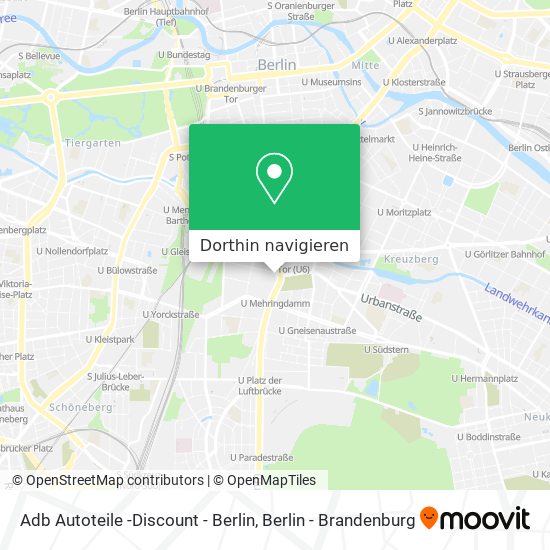 Adb Autoteile -Discount - Berlin Karte