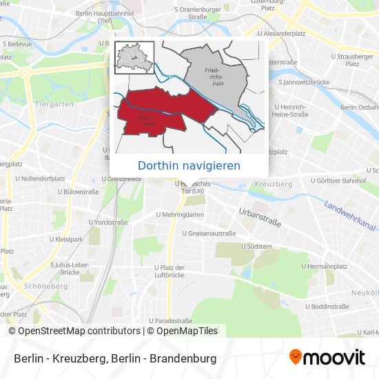 Berlin - Kreuzberg Karte