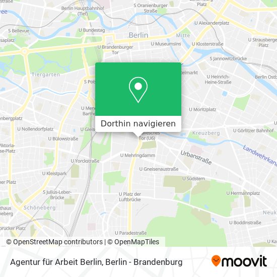 Agentur für Arbeit Berlin Karte