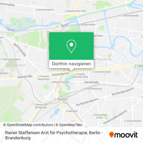 Rainer Steffensen Arzt für Psychotherapie Karte