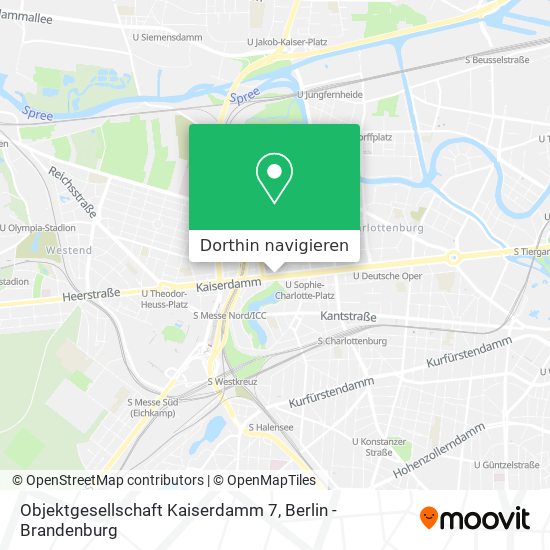 Objektgesellschaft Kaiserdamm 7 Karte
