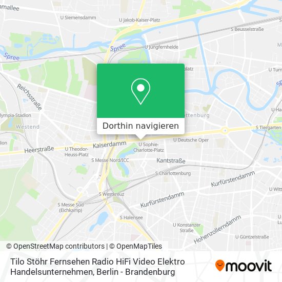 Tilo Stöhr Fernsehen Radio HiFi Video Elektro Handelsunternehmen Karte
