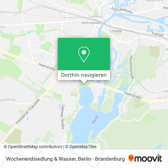 Wochenendsiedlung & Wasser Karte