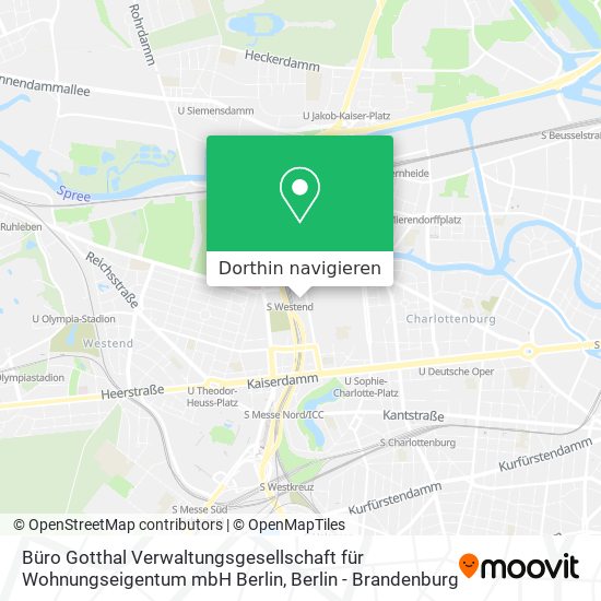 Büro Gotthal Verwaltungsgesellschaft für Wohnungseigentum mbH Berlin Karte