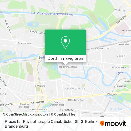 Praxis für Physiotherapie Osnabrücker Str 3 Karte