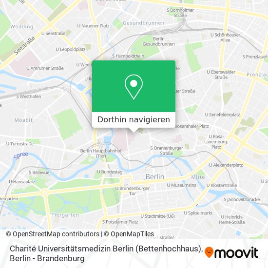Charité Universitätsmedizin Berlin (Bettenhochhaus) Karte