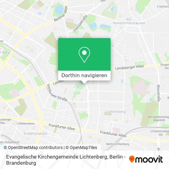Evangelische Kirchengemeinde Lichtenberg Karte