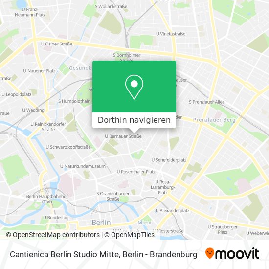 Cantienica Berlin Studio Mitte Karte