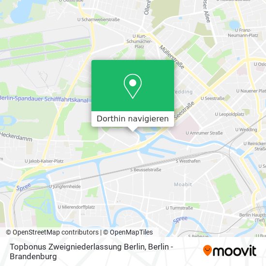 Topbonus Zweigniederlassung Berlin Karte