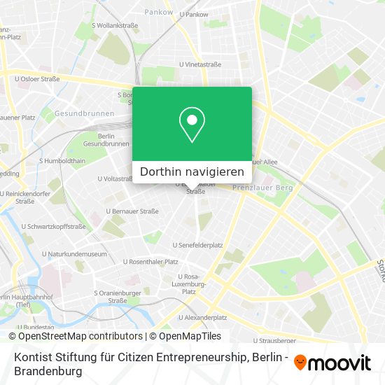 Kontist Stiftung für Citizen Entrepreneurship Karte