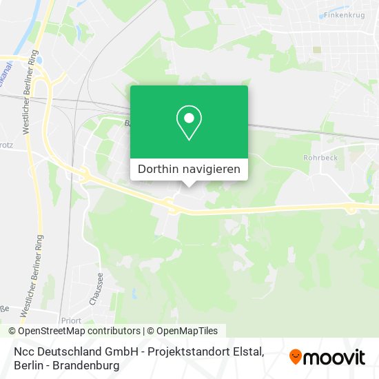 Ncc Deutschland GmbH - Projektstandort Elstal Karte