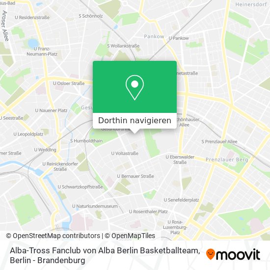 Alba-Tross Fanclub von Alba Berlin Basketballteam Karte