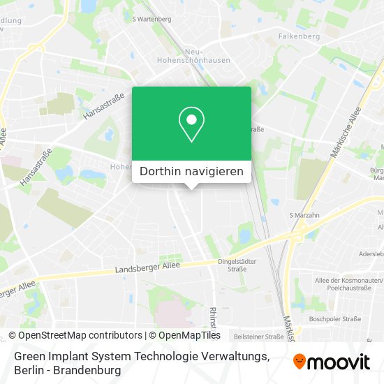 Green Implant System Technologie Verwaltungs Karte