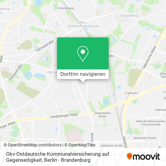 Okv-Ostdeutsche Kommunalversicherung auf Gegenseitigkeit Karte