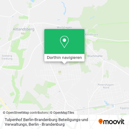Tulpenhof Berlin-Brandenburg Beteiligungs-und Verwaltungs Karte