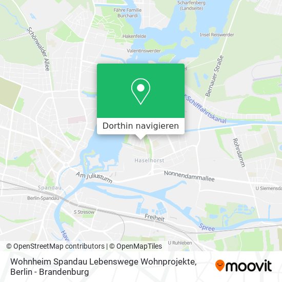 Wohnheim Spandau Lebenswege Wohnprojekte Karte