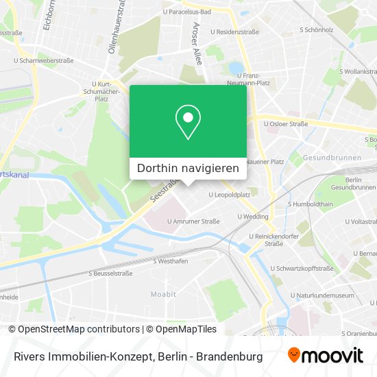 Rivers Immobilien-Konzept Karte