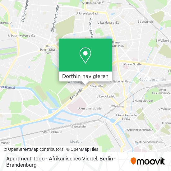 Apartment Togo - Afrikanisches Viertel Karte